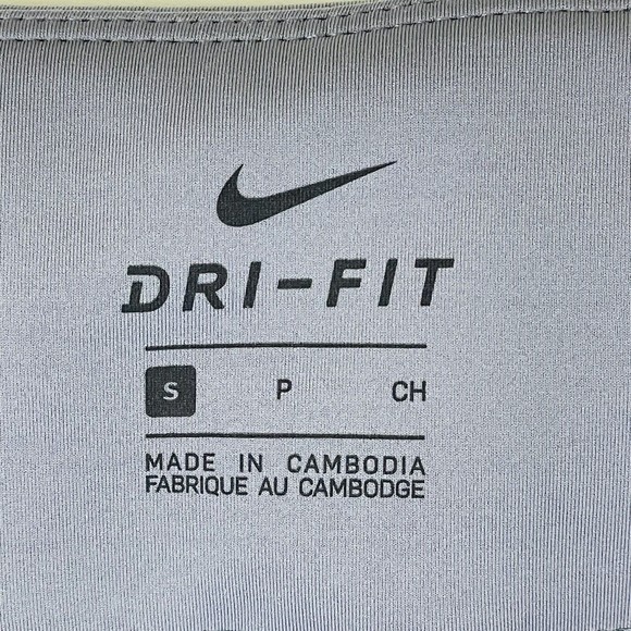 Nike Dri-Fit Grey Mesh Side Panels Compression Pull On Leggings Womens Sz Small - Picture 9 of 9